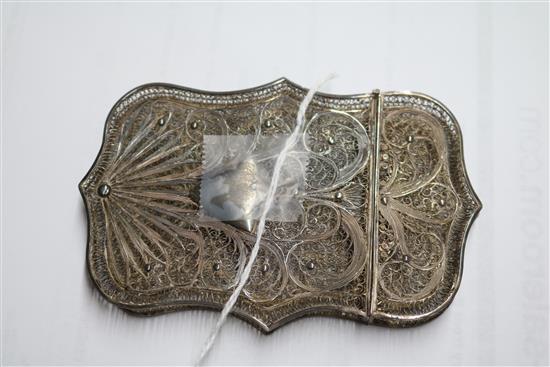 Three filigree card cases